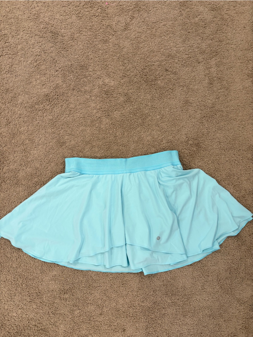 Lululemon Court Rival HR Long Skirt Cyan size 14 Pull-On Lightweight Quick Dry